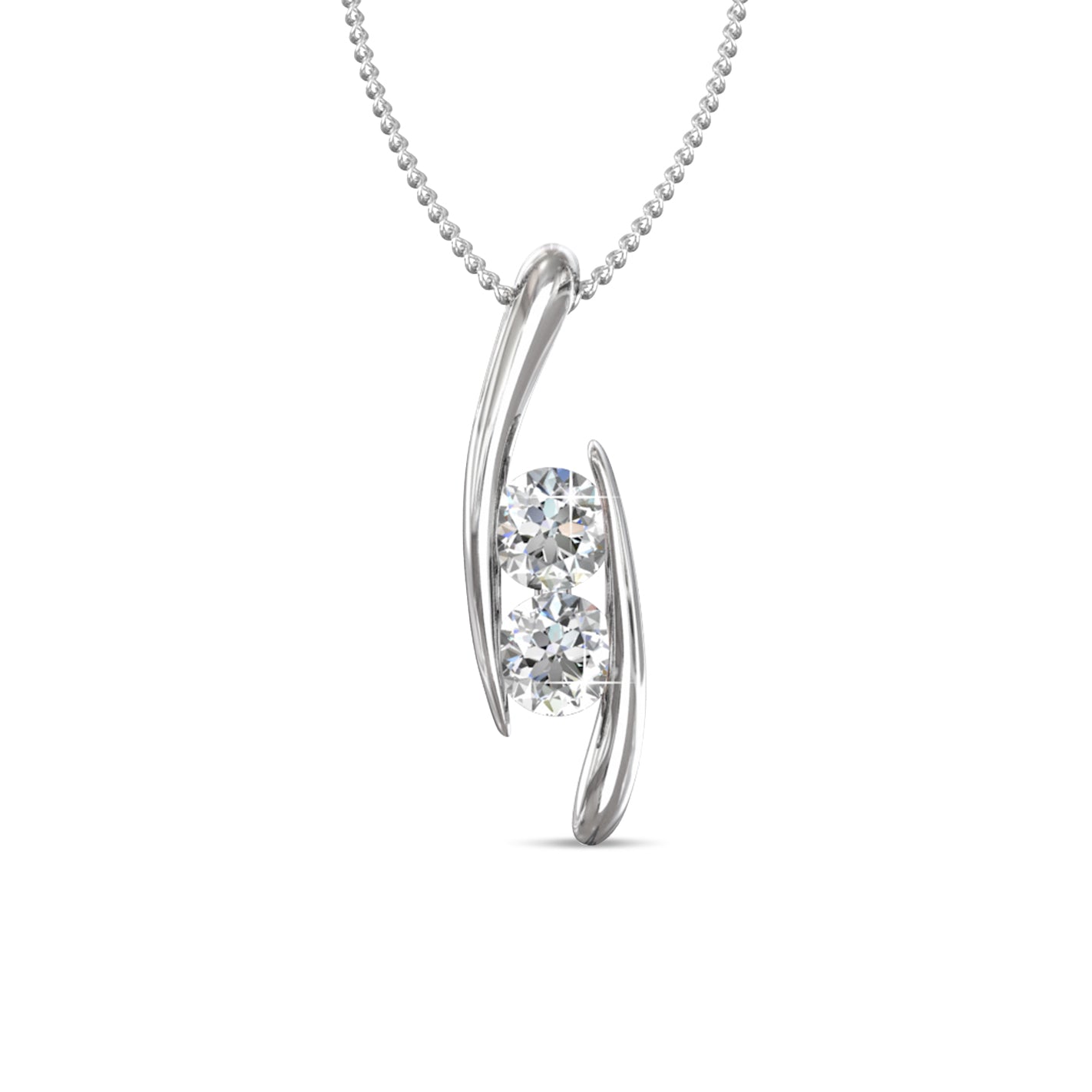 Swarovski Crystals Infinity Pendant - Her Jewellery