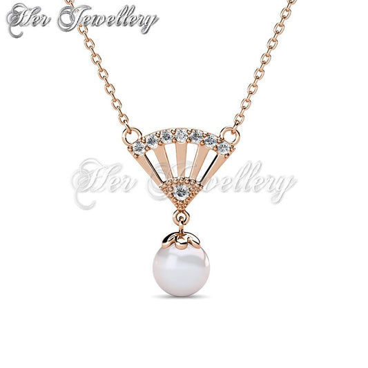 Swarovski Crystals Ingride Pearl Pendant - Her Jewellery