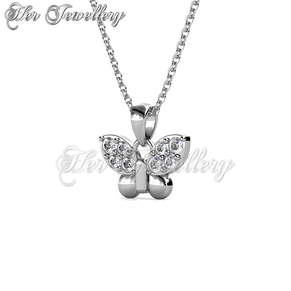 Swarovski Crystals Little Butterfly Pendant - Her Jewellery