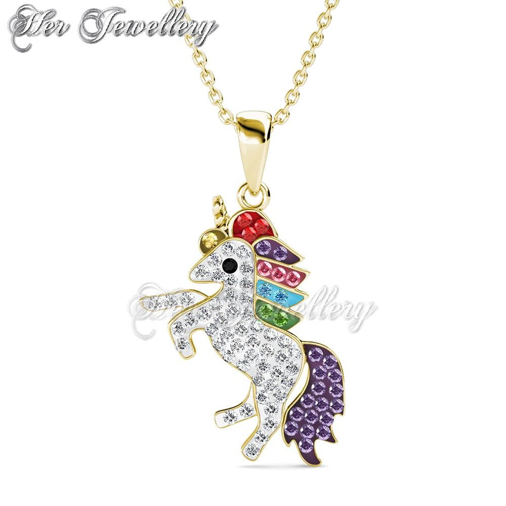 Real gold clearance unicorn necklace