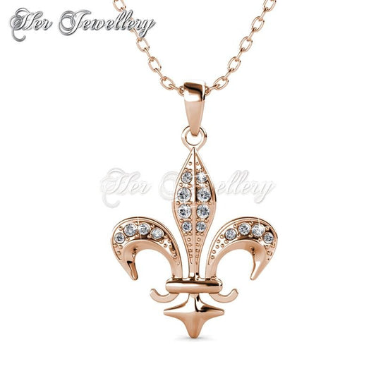 Swarovski Crystals Medieval Pendant (Rose Gold) - Her Jewellery