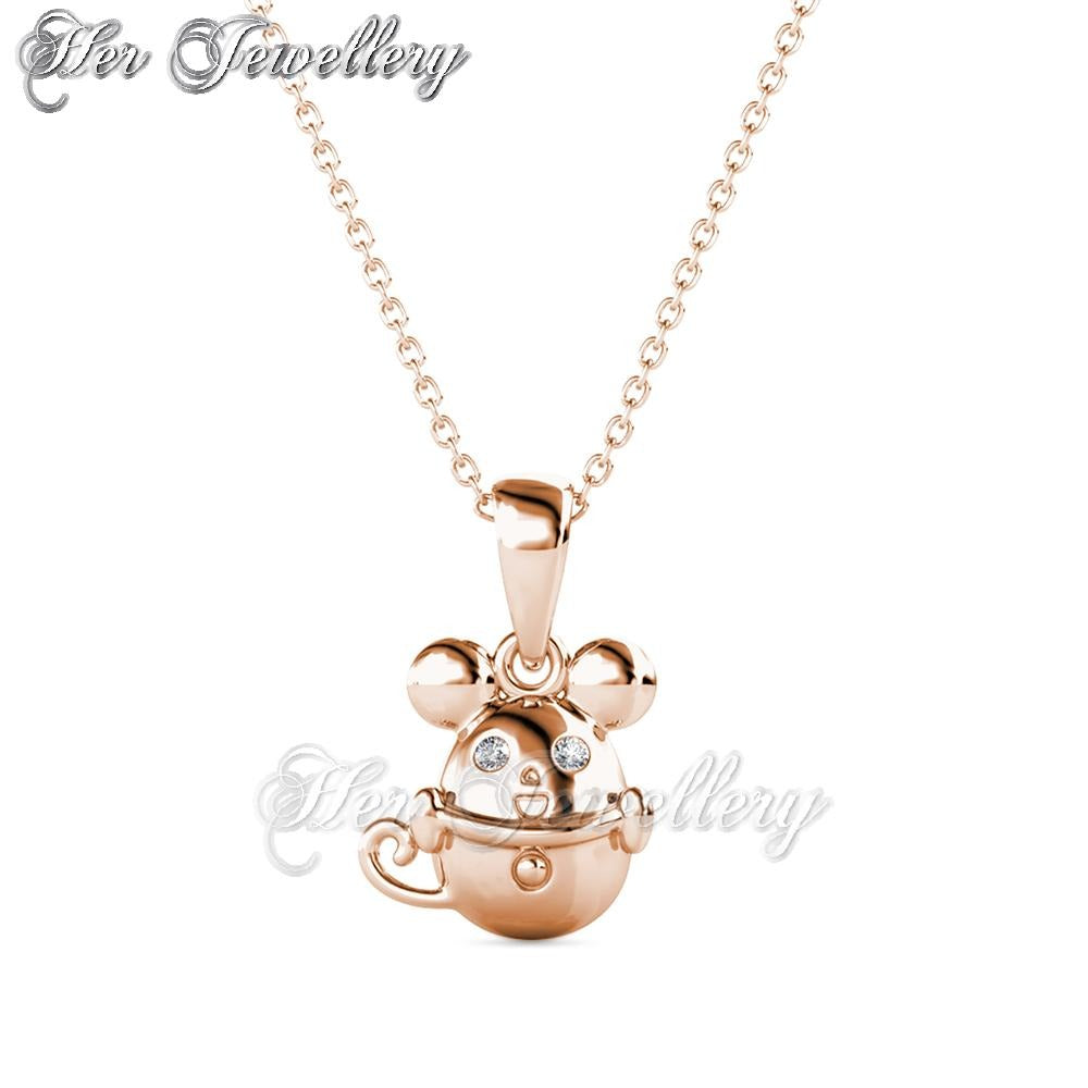 Swarovski Crystals Mice in the Cup Pendant - Her Jewellery