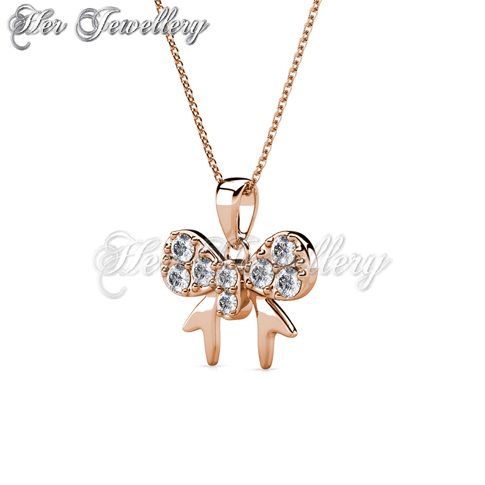 Swarovski Crystals Minnie Bow Pendant - Her Jewellery