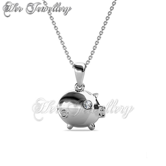 Swarovski Crystals Miss Piggy Pendant - Her Jewellery