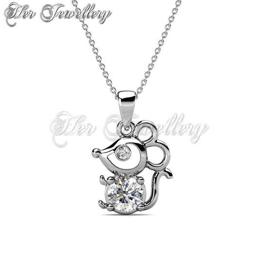 Swarovski Crystals Mousy Pendant - Her Jewellery