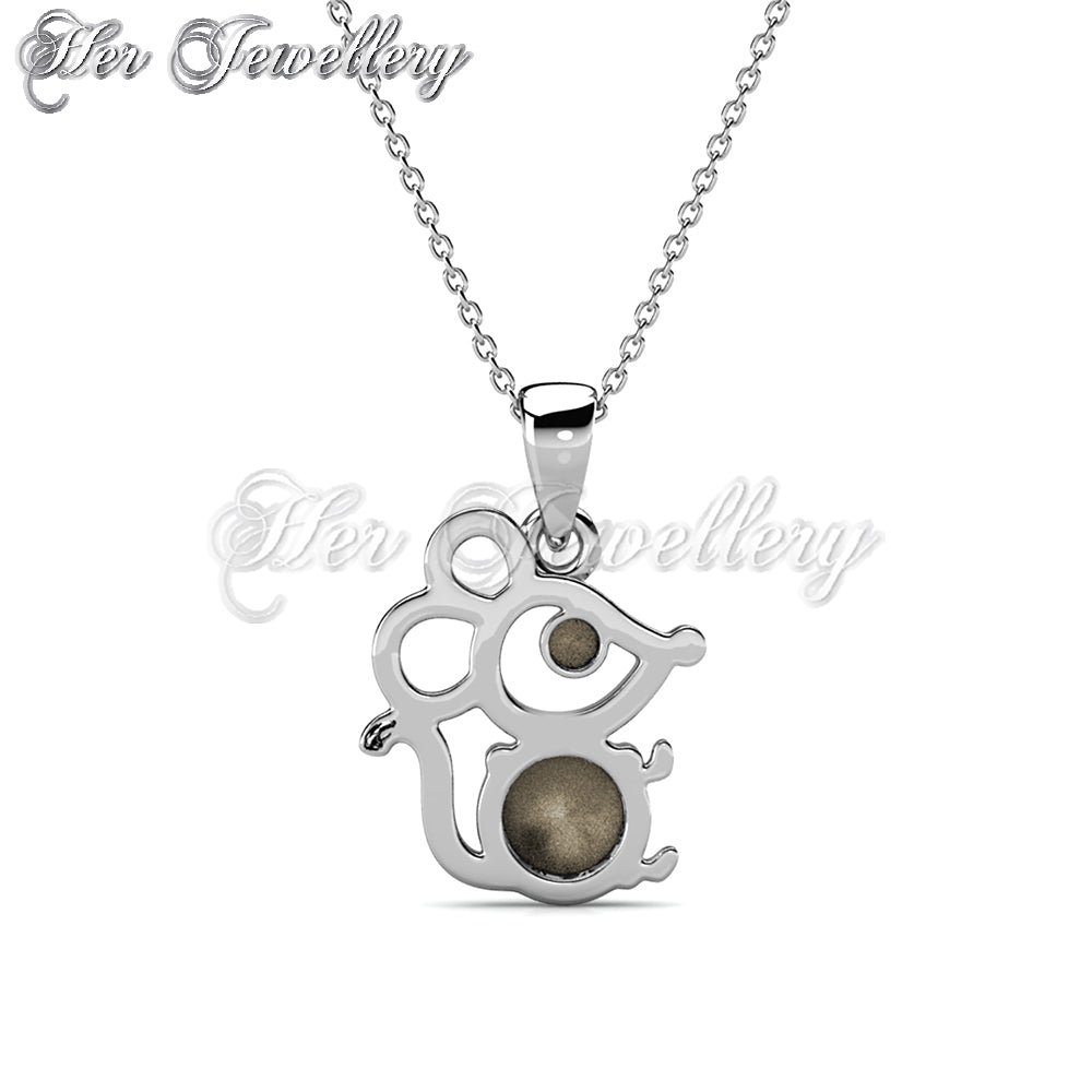 Swarovski Crystals Mousy Pendant - Her Jewellery