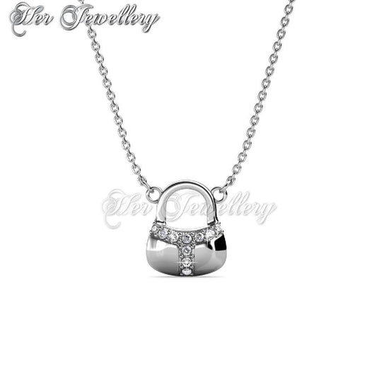 Swarovski Crystals Pad Lock Pendantâ€ - Her Jewellery