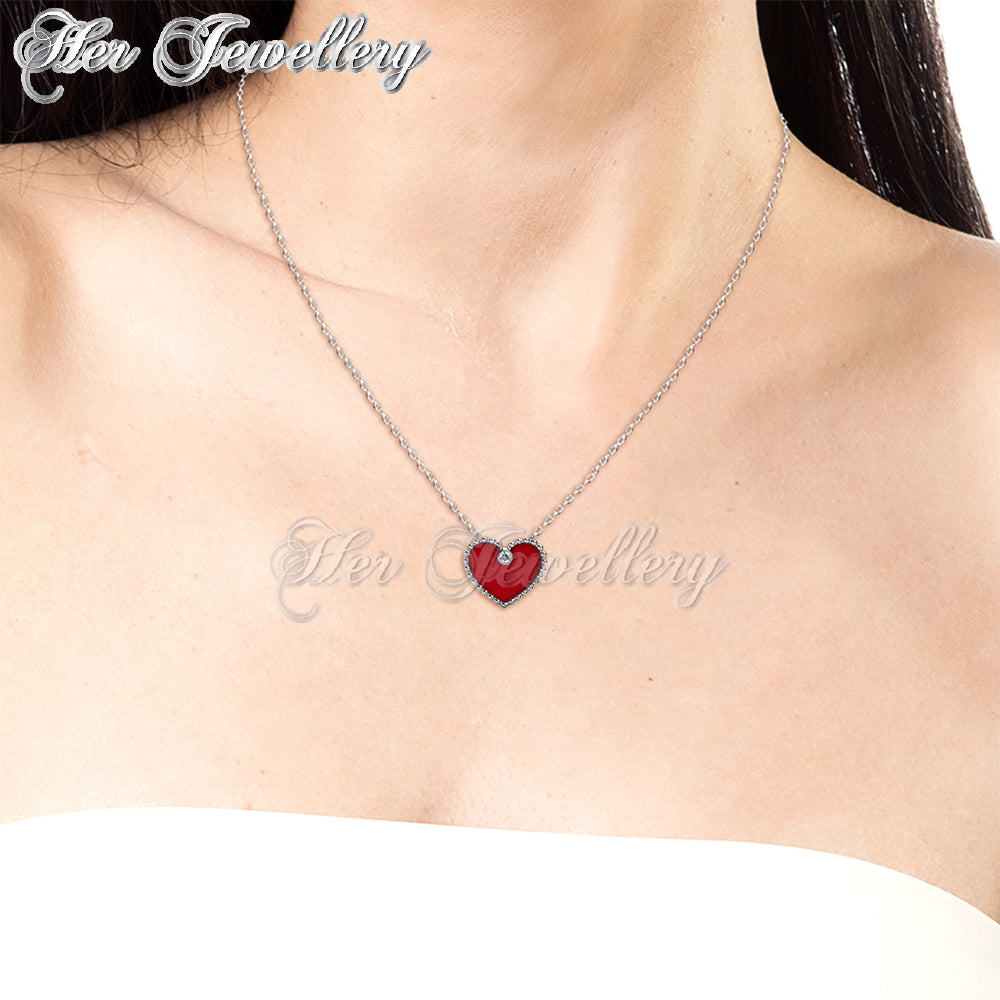 Swarovski Crystals Precious Heart Pendant - Her Jewellery