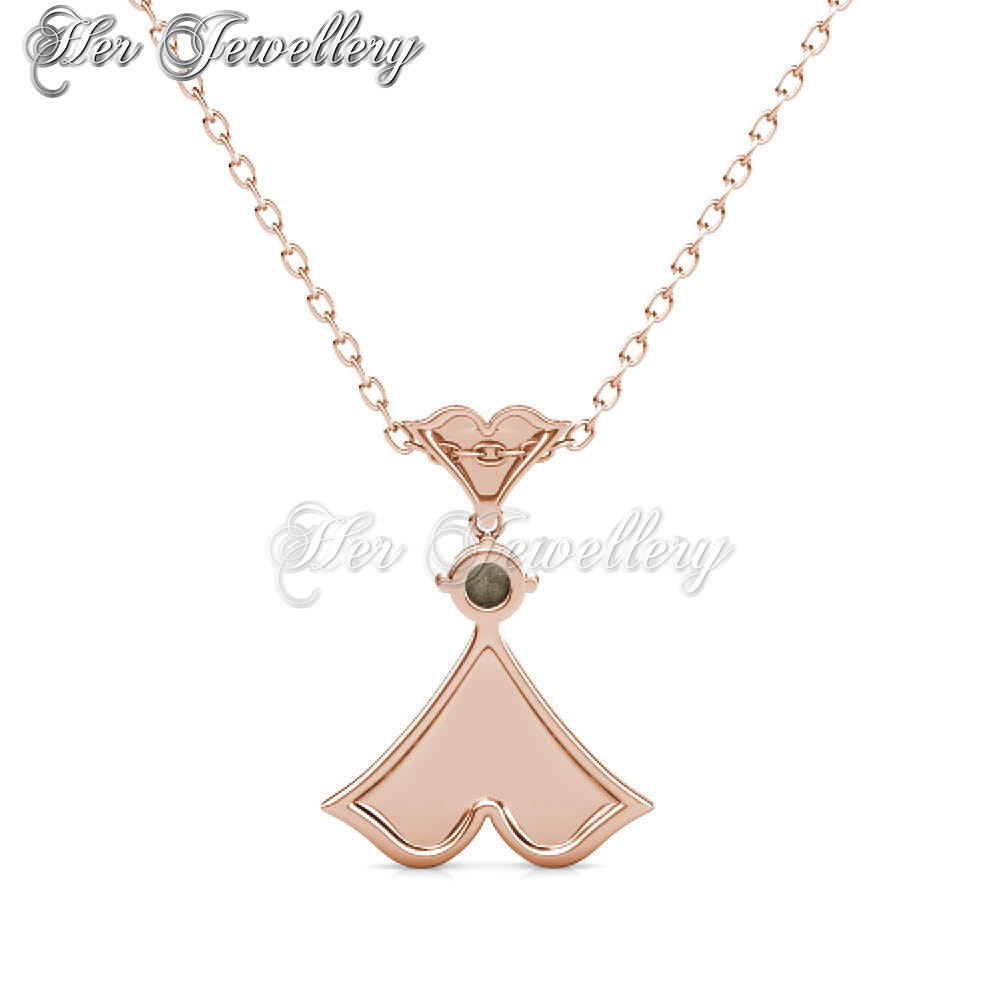 Swarovski Crystals Rain Doll Pendantâ€ (Rose Gold) - Her Jewellery