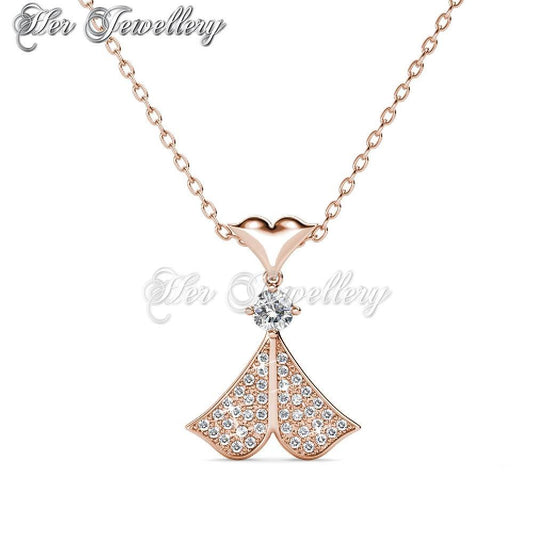 Swarovski Crystals Rain Doll Pendantâ€ (Rose Gold) - Her Jewellery