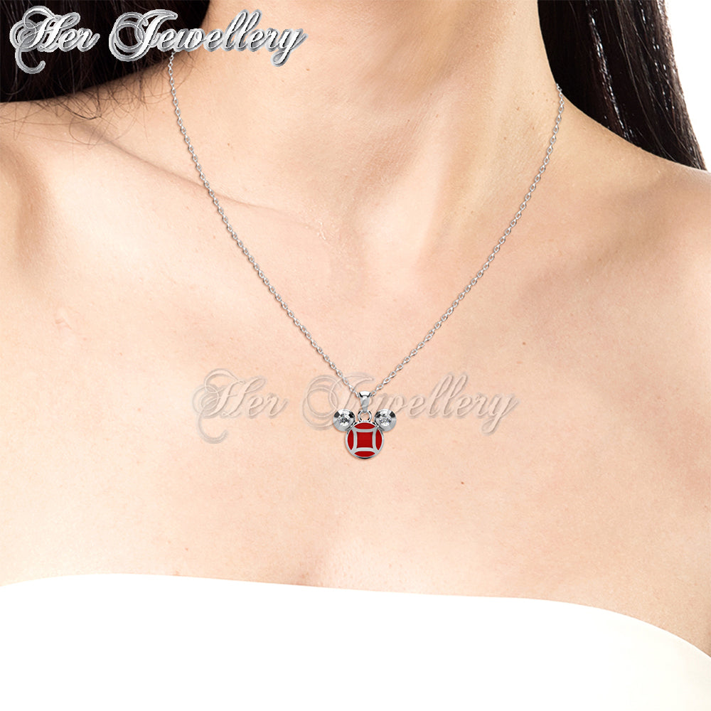 Swarovski Crystals Red Micky Pendant - Her Jewellery