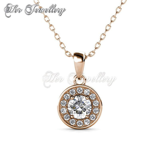 Swarovski Crystals Reese Pendant (Rose Gold) - Her Jewellery