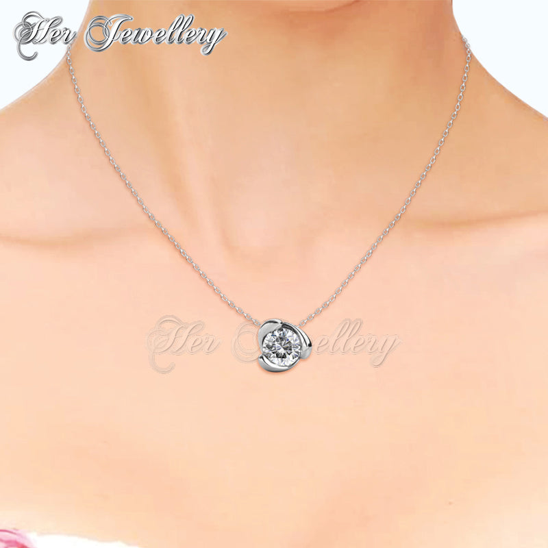 Swarovski Crystals Rose Crystal Pendant - Her Jewellery
