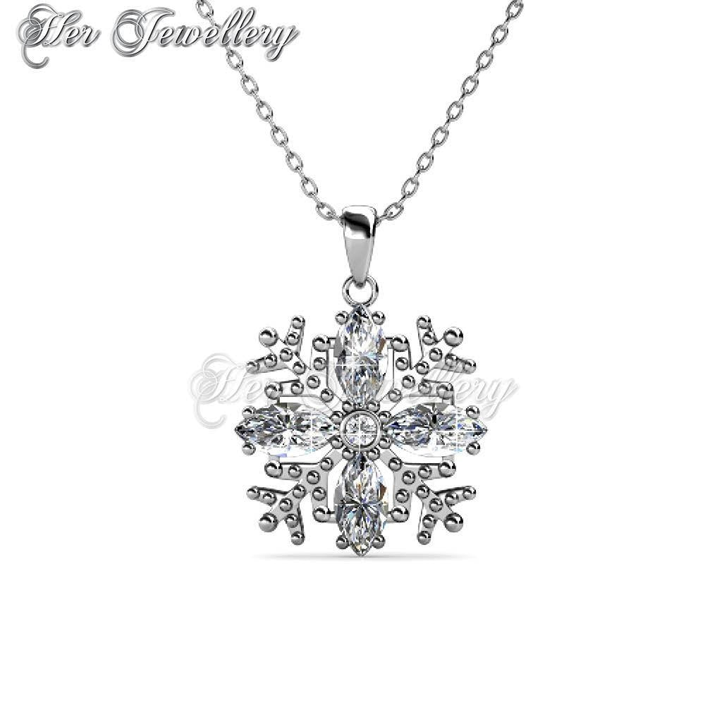 Swarovski Crystals Snow Pendant - Her Jewellery