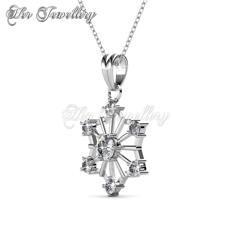 Swarovski Crystals Snowflakes Pendantâ€ - Her Jewellery