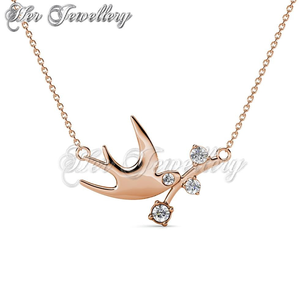 Rose gold store dove necklace