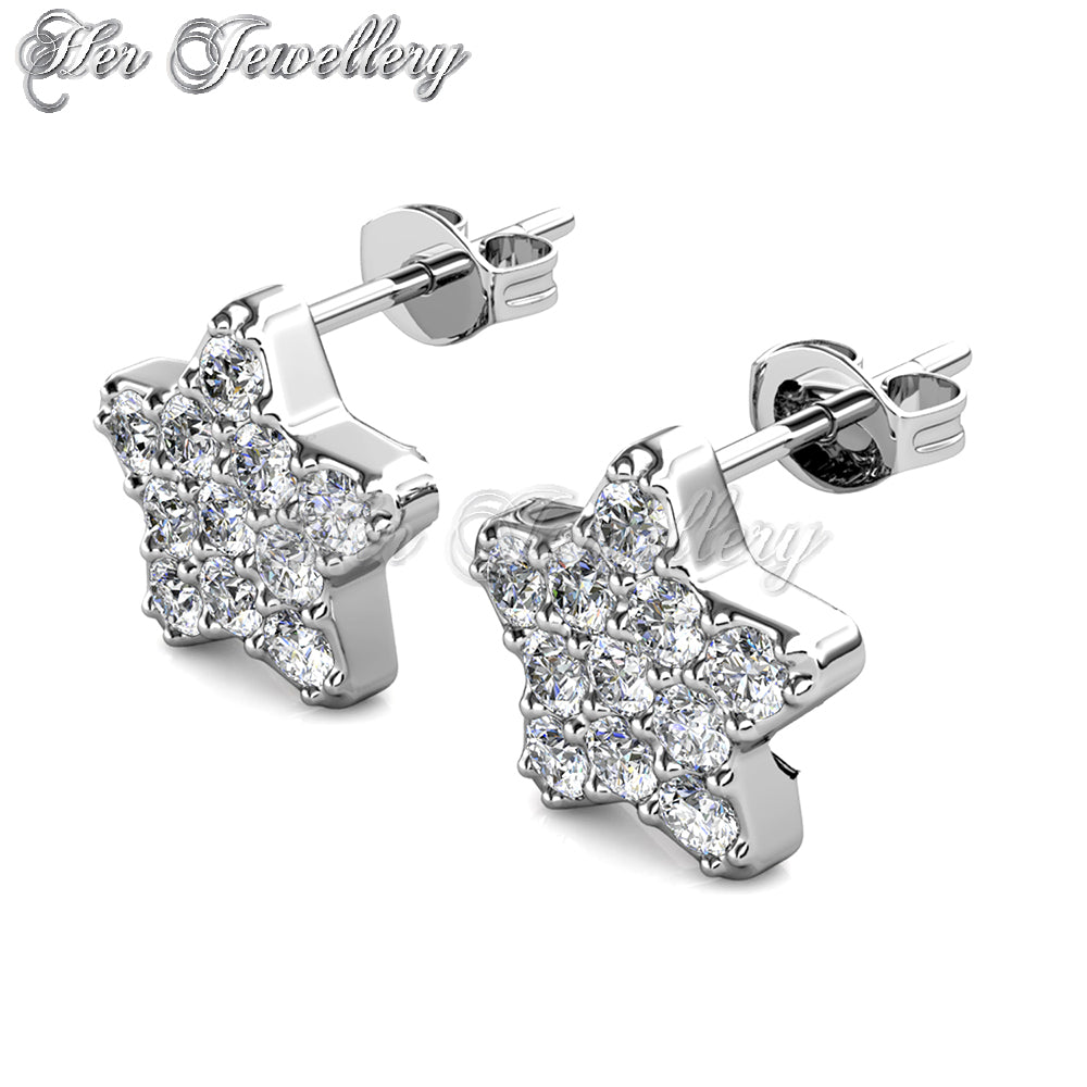 Swarovski Crystals Star Blitz Earrings - Her Jewellery