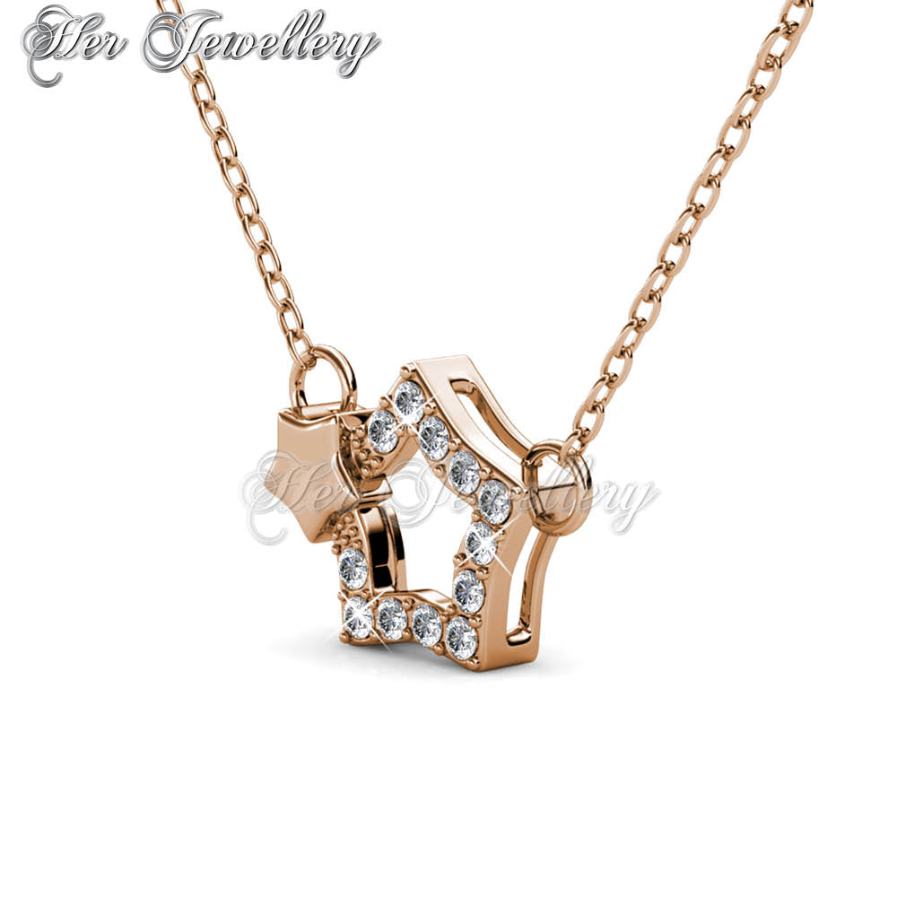 Swarovski Crystals Starlight Pendant (Rose Gold) - Her Jewellery