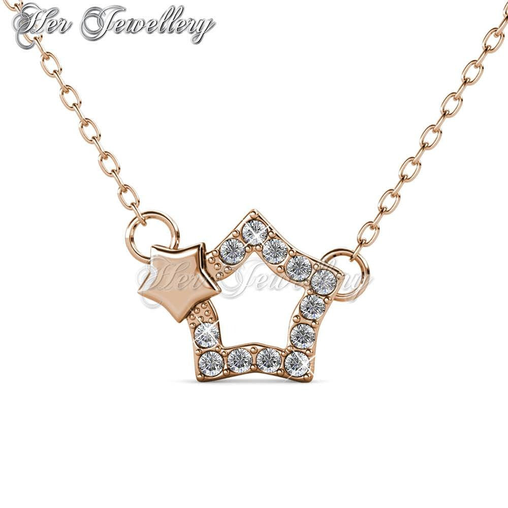 Swarovski Crystals Starlight Pendant (Rose Gold) - Her Jewellery