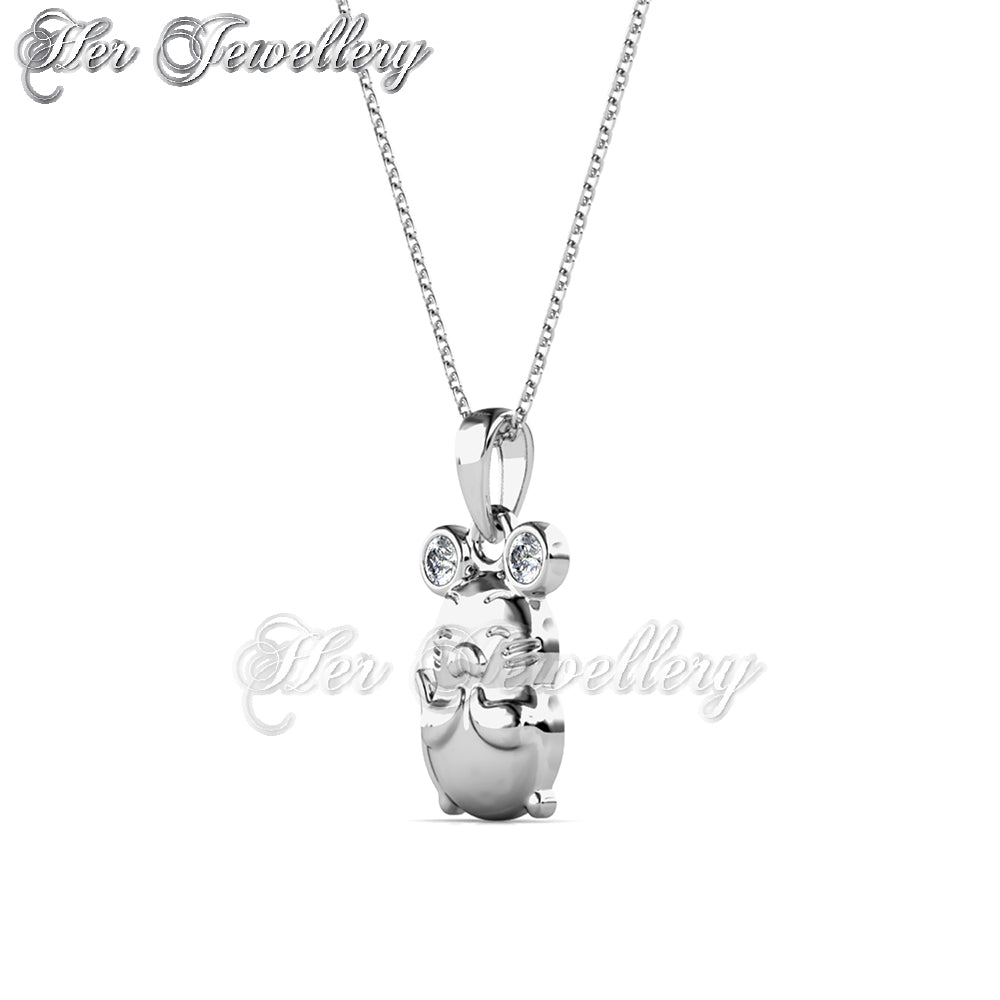 Swarovski Crystals Totoro Pendant - Her Jewellery