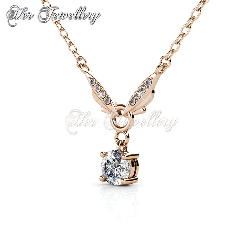Swarovski Crystals Venus Butterfly Pendant (Rose Gold) - Her Jewellery