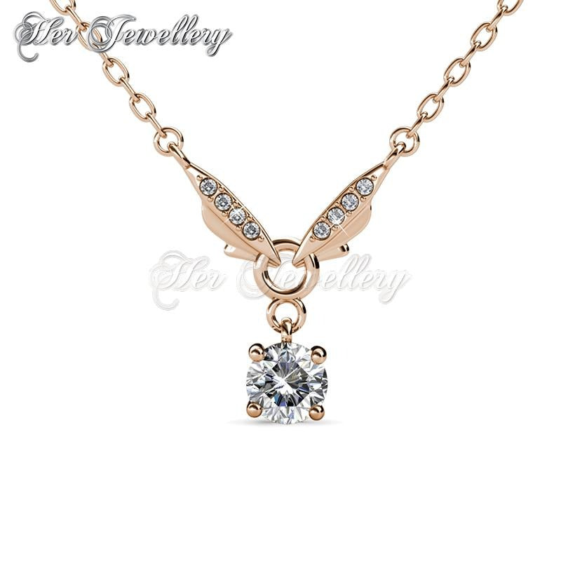 Swarovski Crystals Venus Butterfly Pendant (Rose Gold) - Her Jewellery