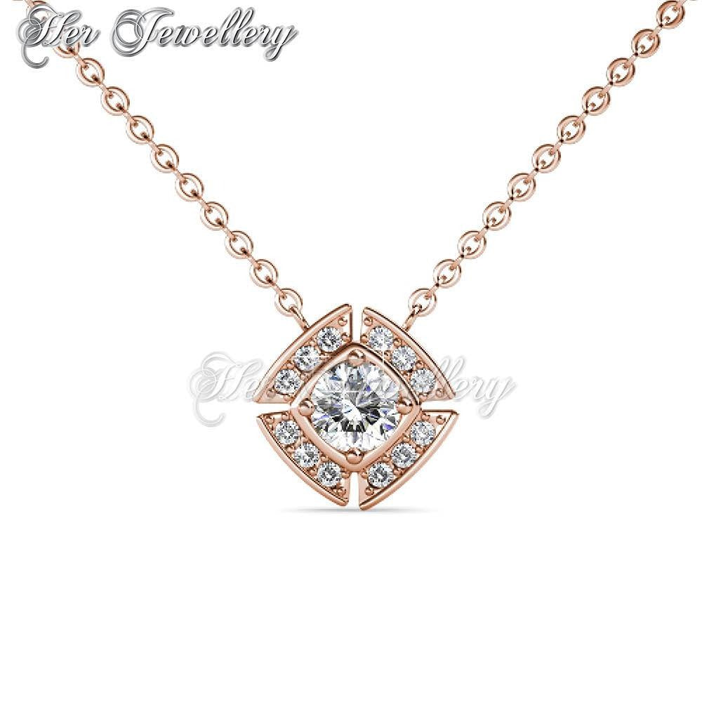Swarovski Crystals Windmill Pendant (Rose Gold) - Her Jewellery