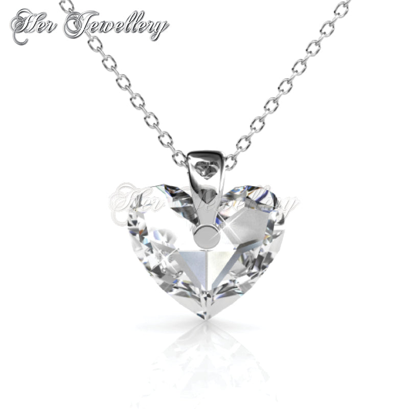 Swarovski Crystals Zephyr Heart Pendant - Her Jewellery