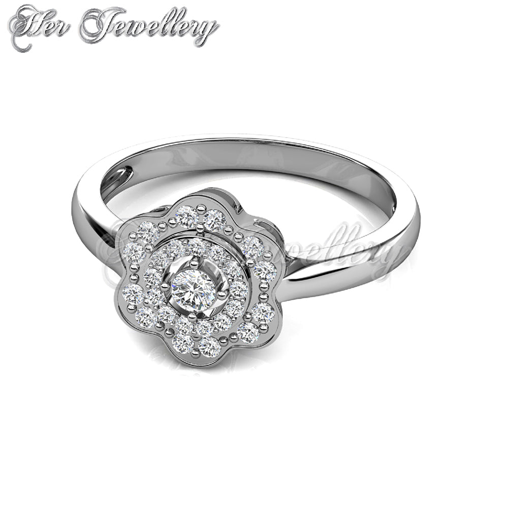 Swarovski Crystals Amaryllis Ring - Her Jewellery