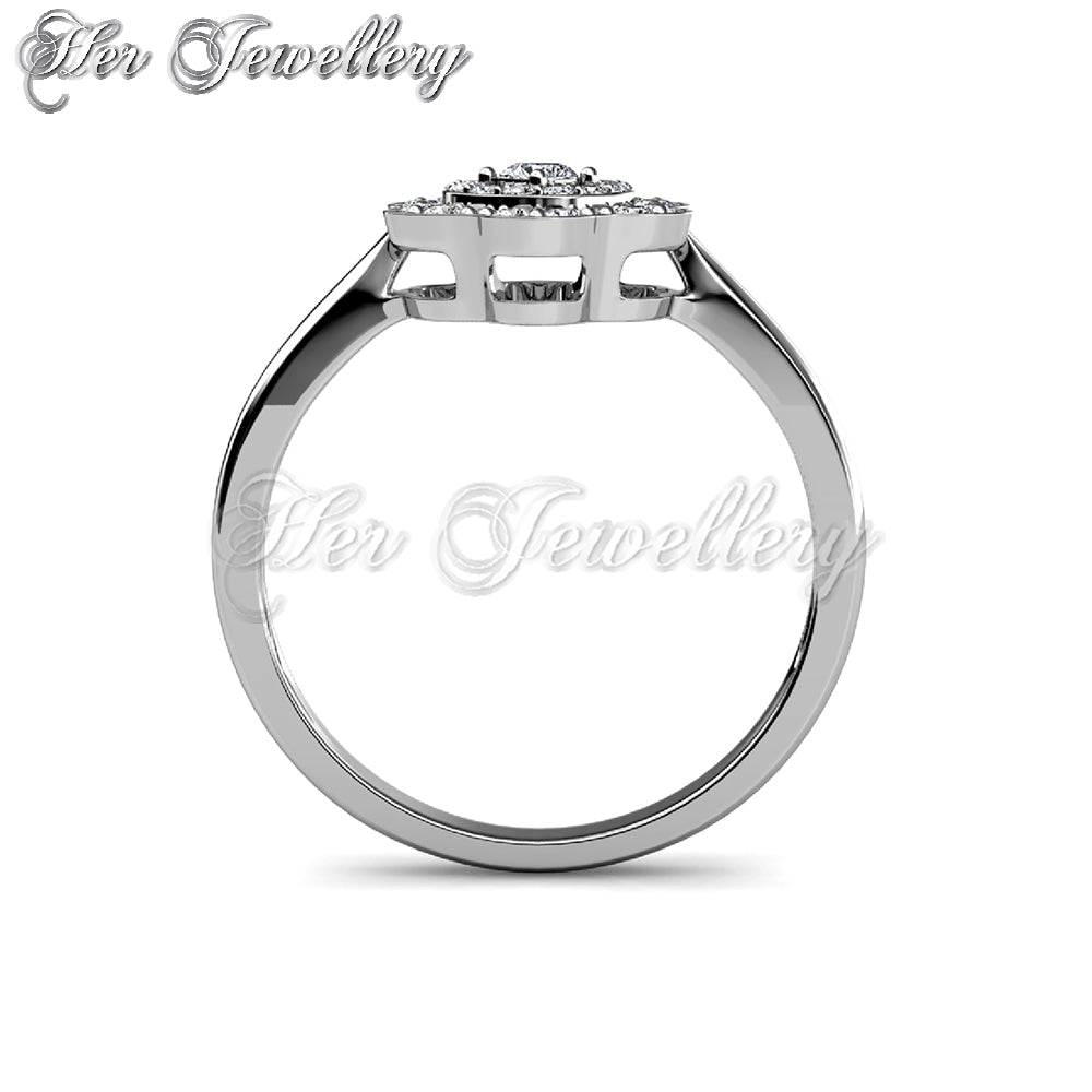 Swarovski Crystals Amaryllis Ring - Her Jewellery