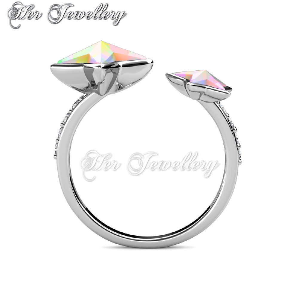 Swarovski Crystals Dual Etoile Ring - Her Jewellery