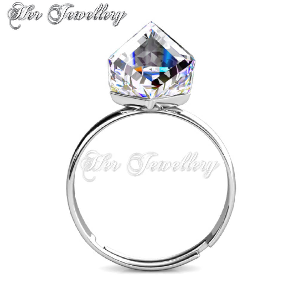 Swarovski Crystals Geode Ring - Her Jewellery