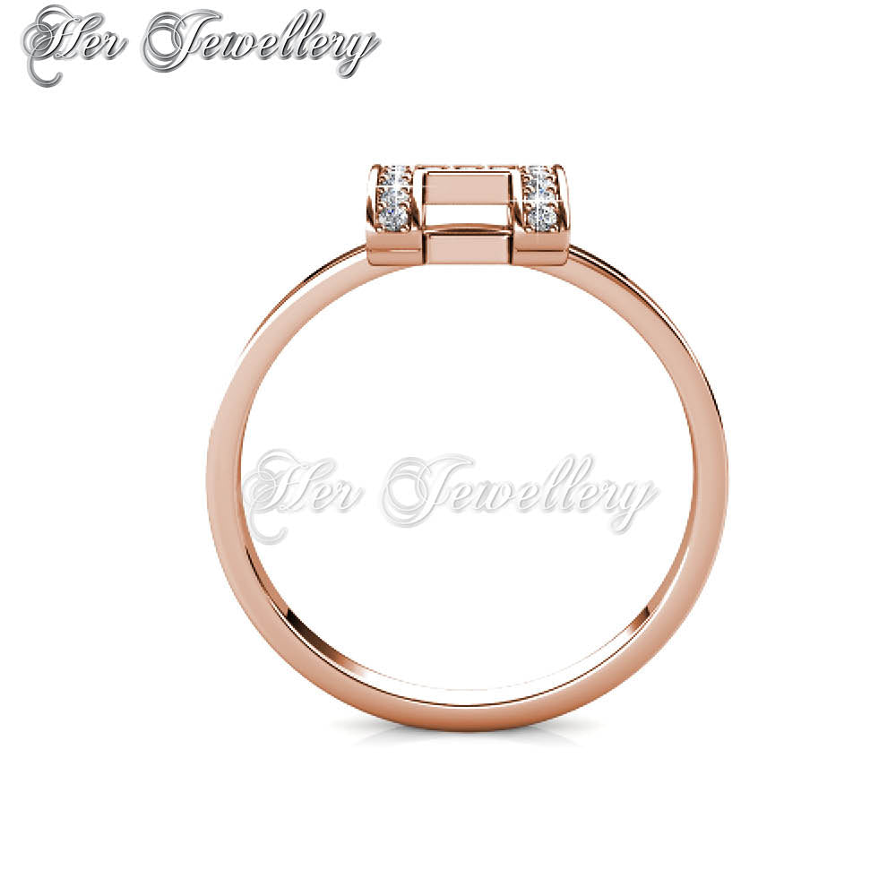 Swarovski Crystals Honey Ring (Rose Gold) - Her Jewellery