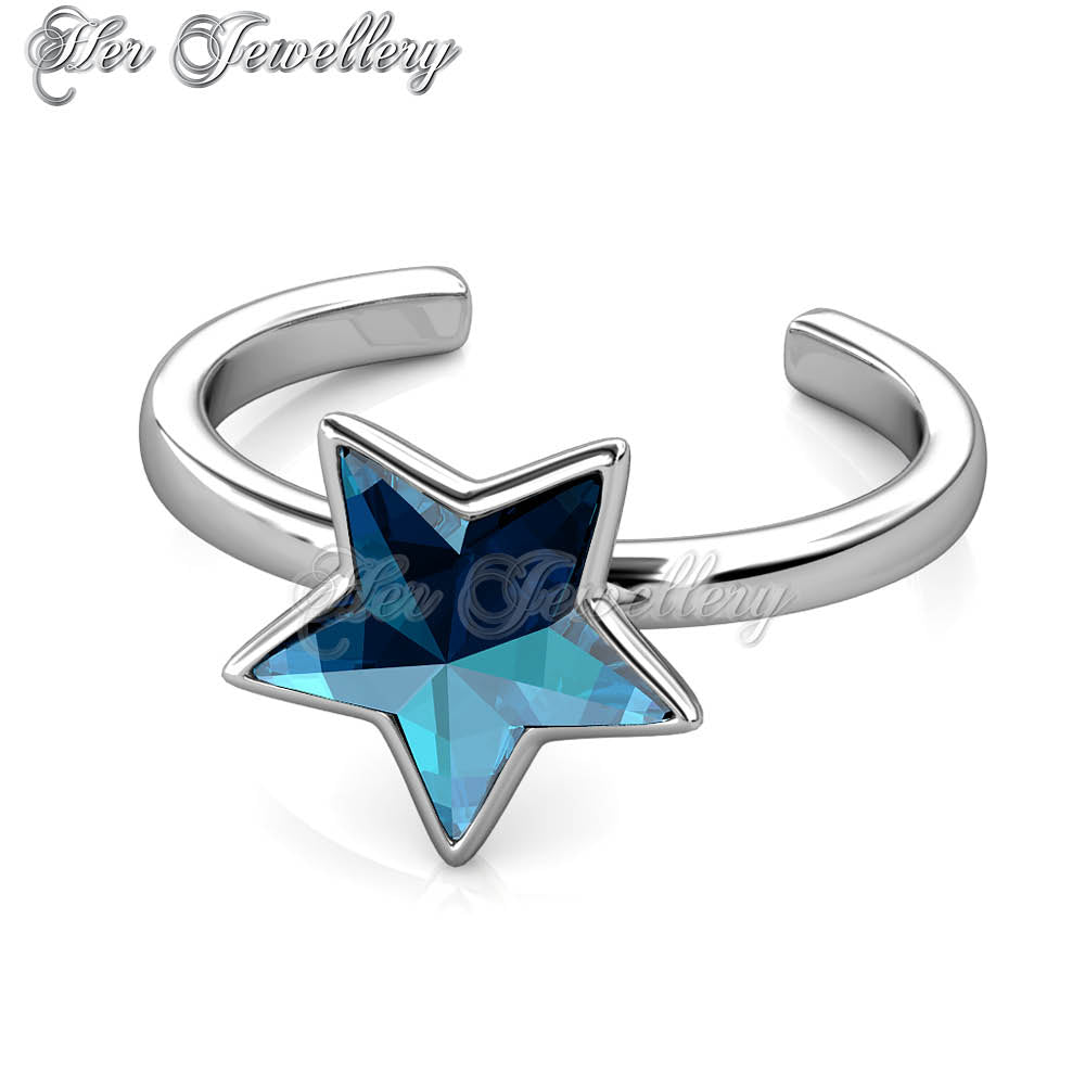Swarovski Crystals Star Ring - Her Jewellery