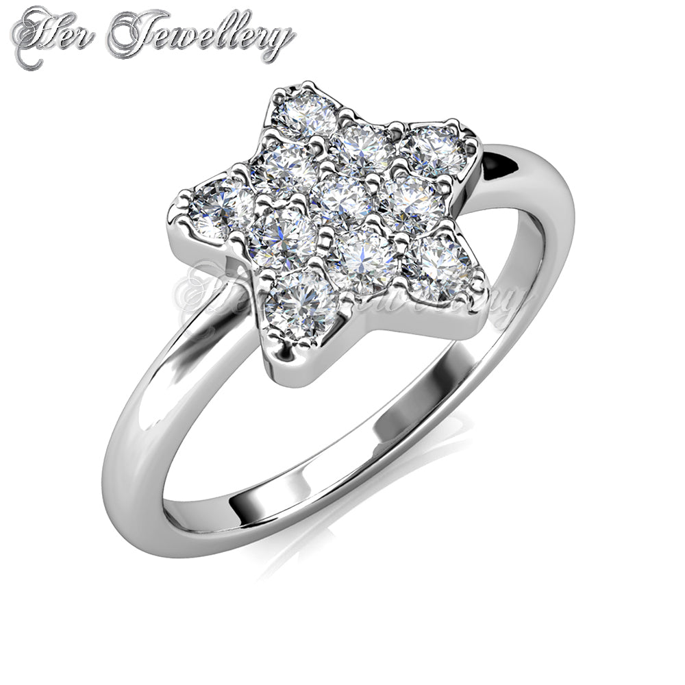 Swarovski Crystals Star Blitz Ring - Her Jewellery