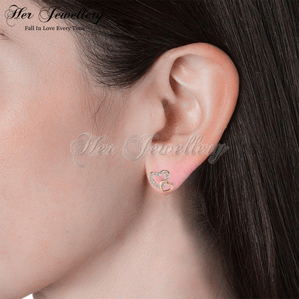 Love with Rose Gold Earrings