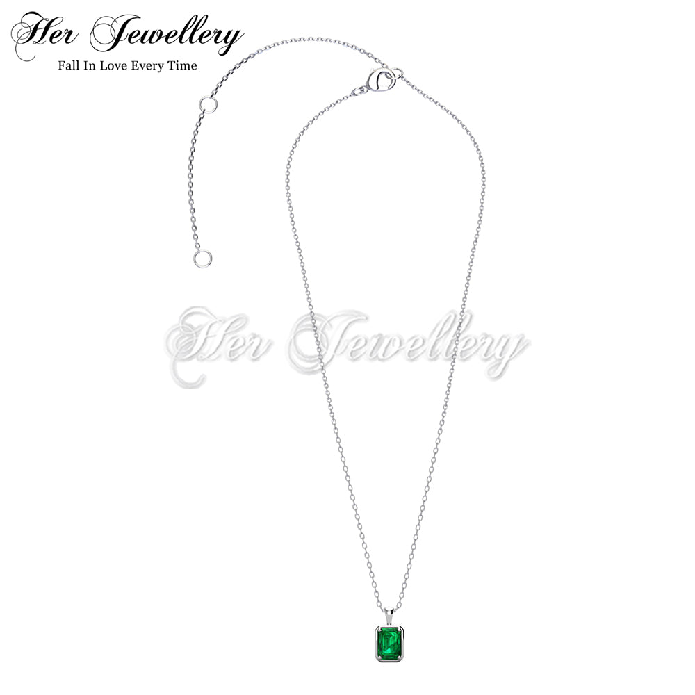 Ina Rectangle Emerald Pendant