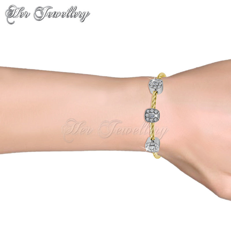 Swarovski Crystals Cushy Bangle - Her Jewellery