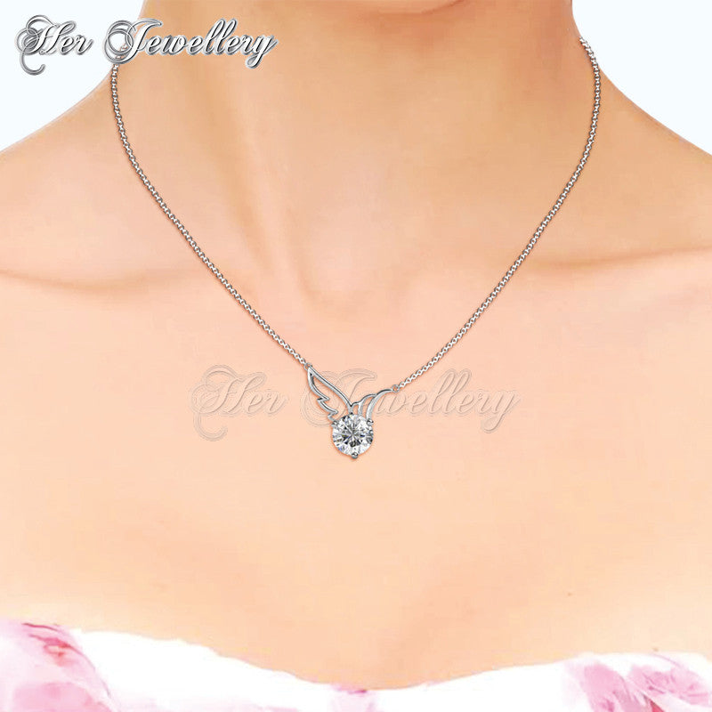 Swarovski Crystals Wing Pendant - Her Jewellery