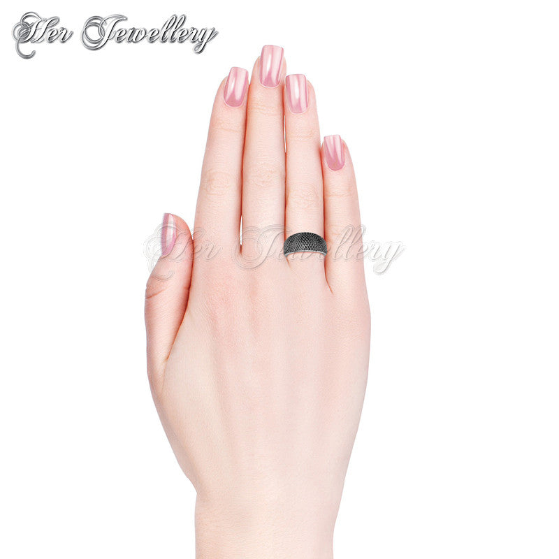 Swarovski Crystals Glamour Metal Ring - Her Jewellery
