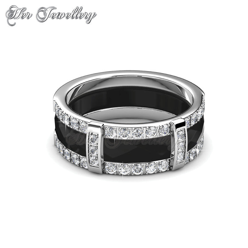 Swarovski Crystals Queen Ceramic Ring - Her Jewellery