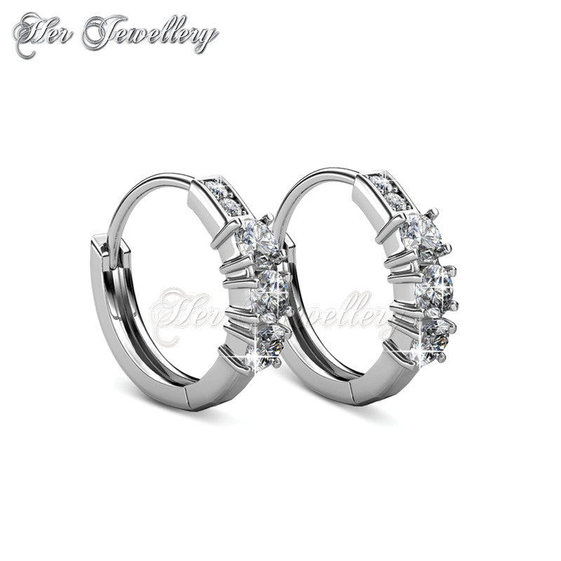 Swarovski Crystals Crystal Journey Ring Earrings - Her Jewellery