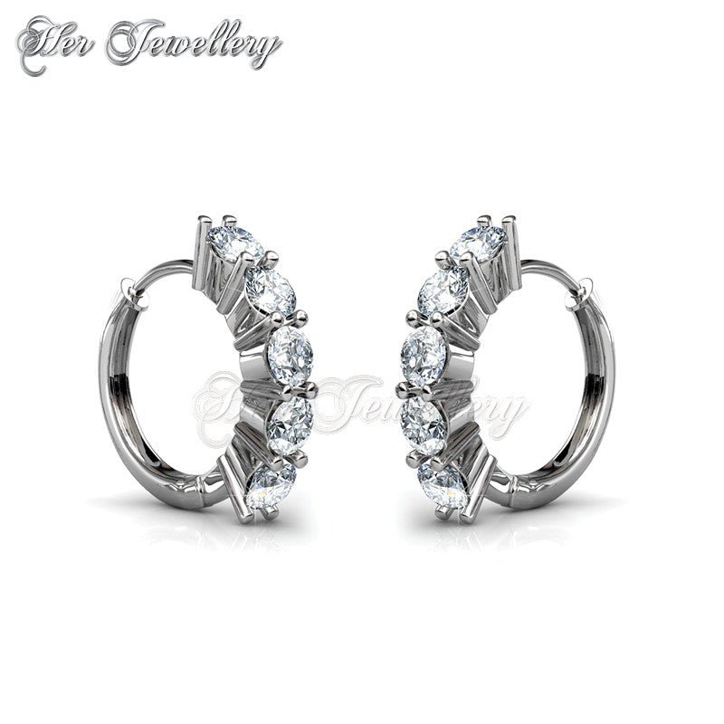 Swarovski Crystals Charming Earrings - Her Jewellery