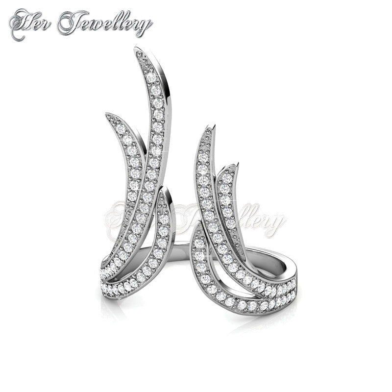 Swarovski Crystals Frayel Ring - Her Jewellery
