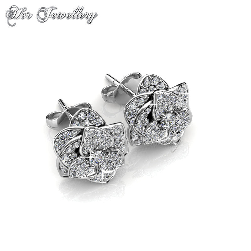 Swarovski Crystals Sweet Rosy Earrings - Her Jewellery