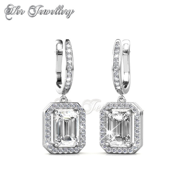 Swarovski Crystals Regal Hoop Earringsâ€ - Her Jewellery