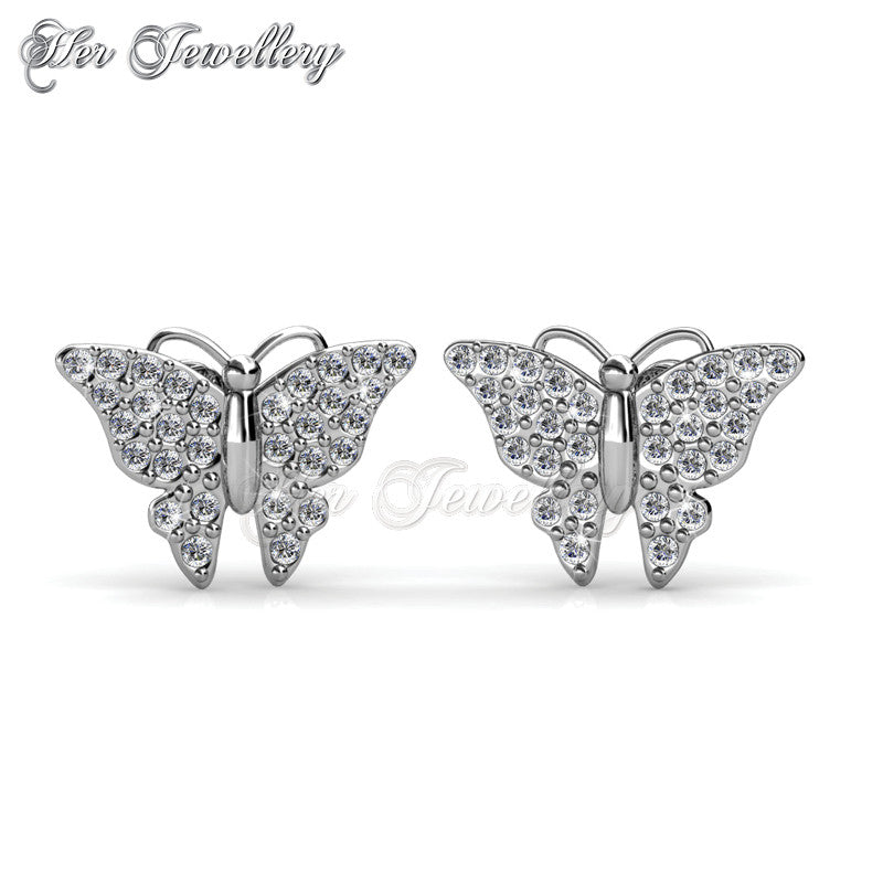 Swarovski Crystals Butterfly Earringsâ€ - Her Jewellery