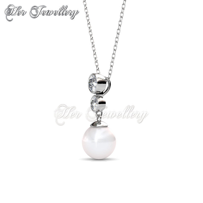 Swarovski Crystals Bubbly Pearl Pendant - Her Jewellery