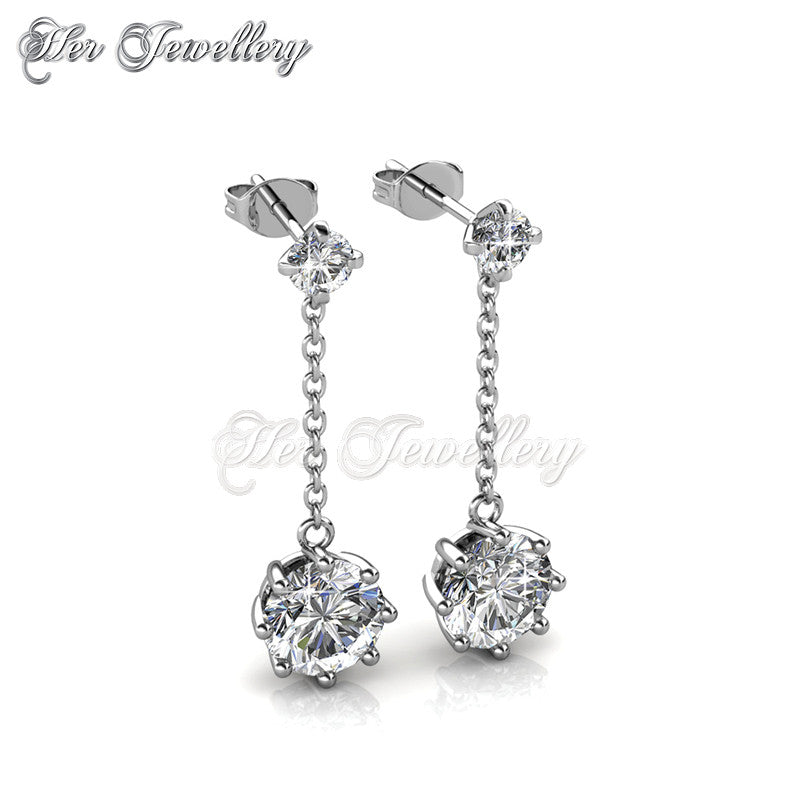 Swarovski Crystals Dazzling Jane Earrings - Her Jewellery