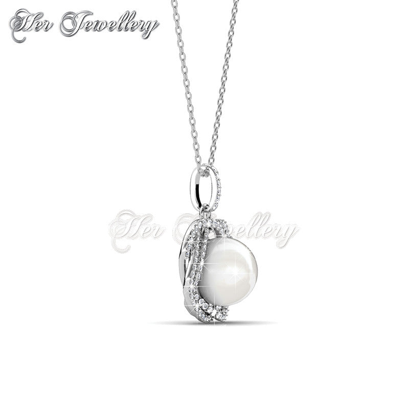 Swarovski Crystals Majestic Pearl Pendant - Her Jewellery